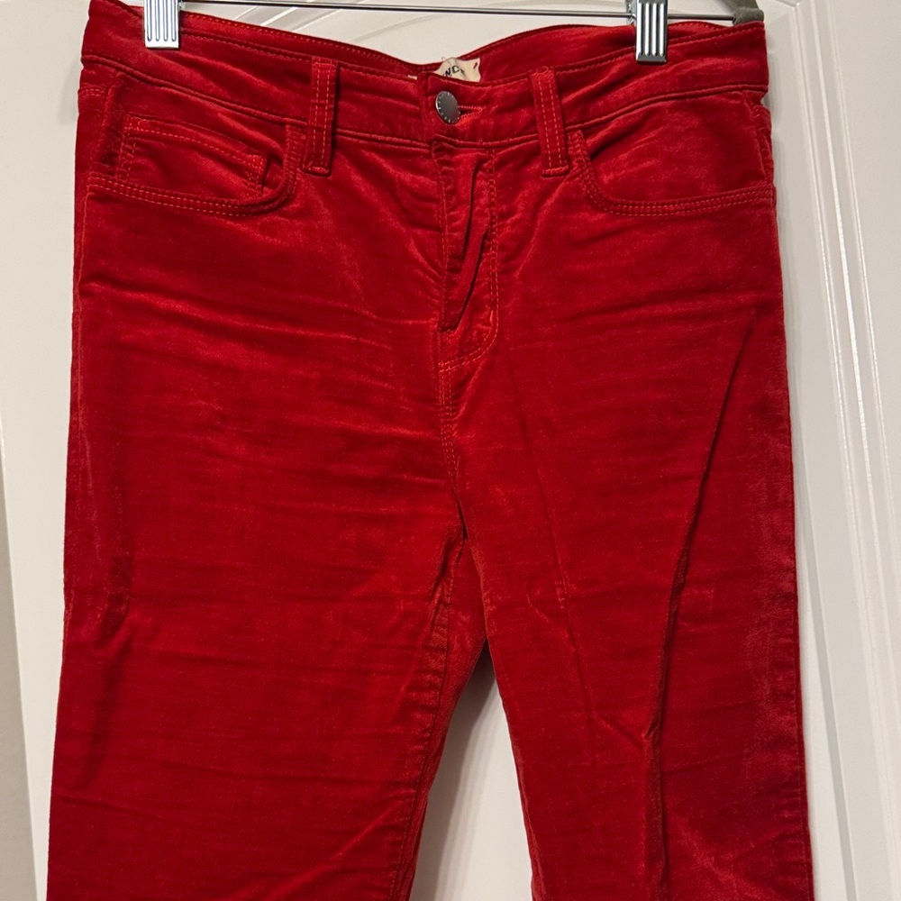 L'AGENCE Fiery Red Corduroy Pants
